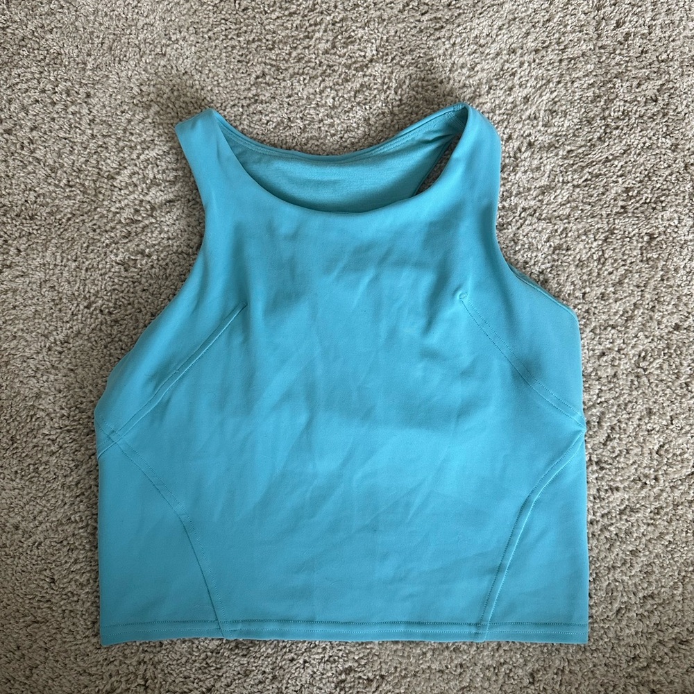 lululemon athletica invigorate training tank in tidal teal size 8